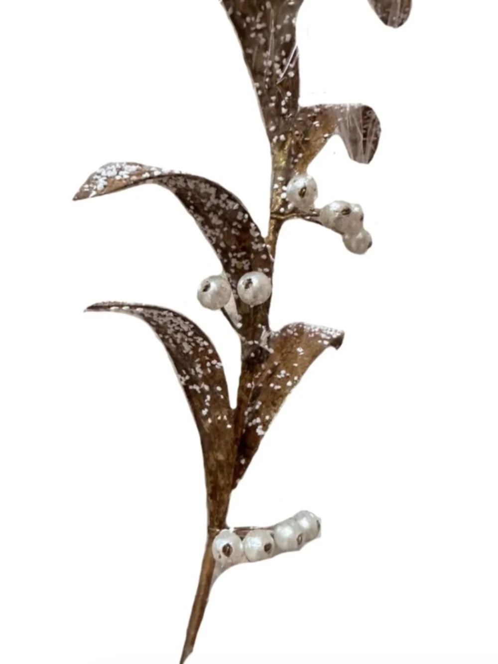 NEW SET OF 3 Gold Holiday Picks Decor